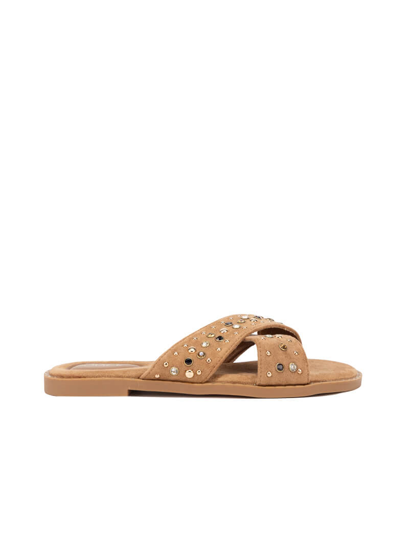 Mules à brides croisées